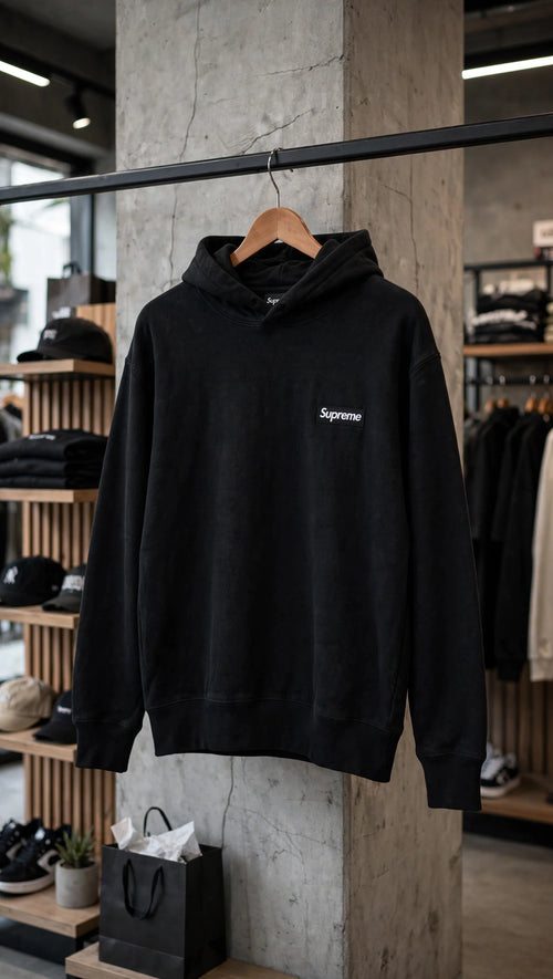 HOODIE SUPREME NEGRO